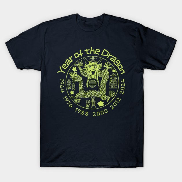 Chinese Year of the Dragon T-Shirt by Souls.Print